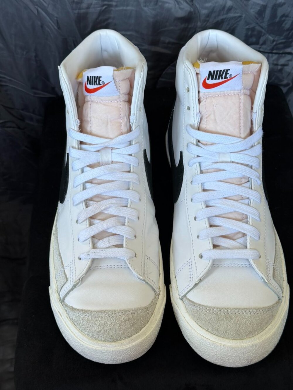 Nike White & Black High-Top Sneakers - Picture 2 of 12